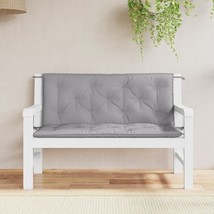  Garden Bench Cushion Set of 2 Grey Oxford fabric (100% polyester) - $172.88 CAD
