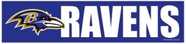 Baltimore Ravens Purple Bumper Sticker - NFL - $2.86
