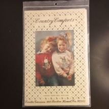 Country Patch Doll Applique Quilt Craft Pattern Country Comforts 7&quot;x7&quot; 1991 VTG - £3.23 GBP