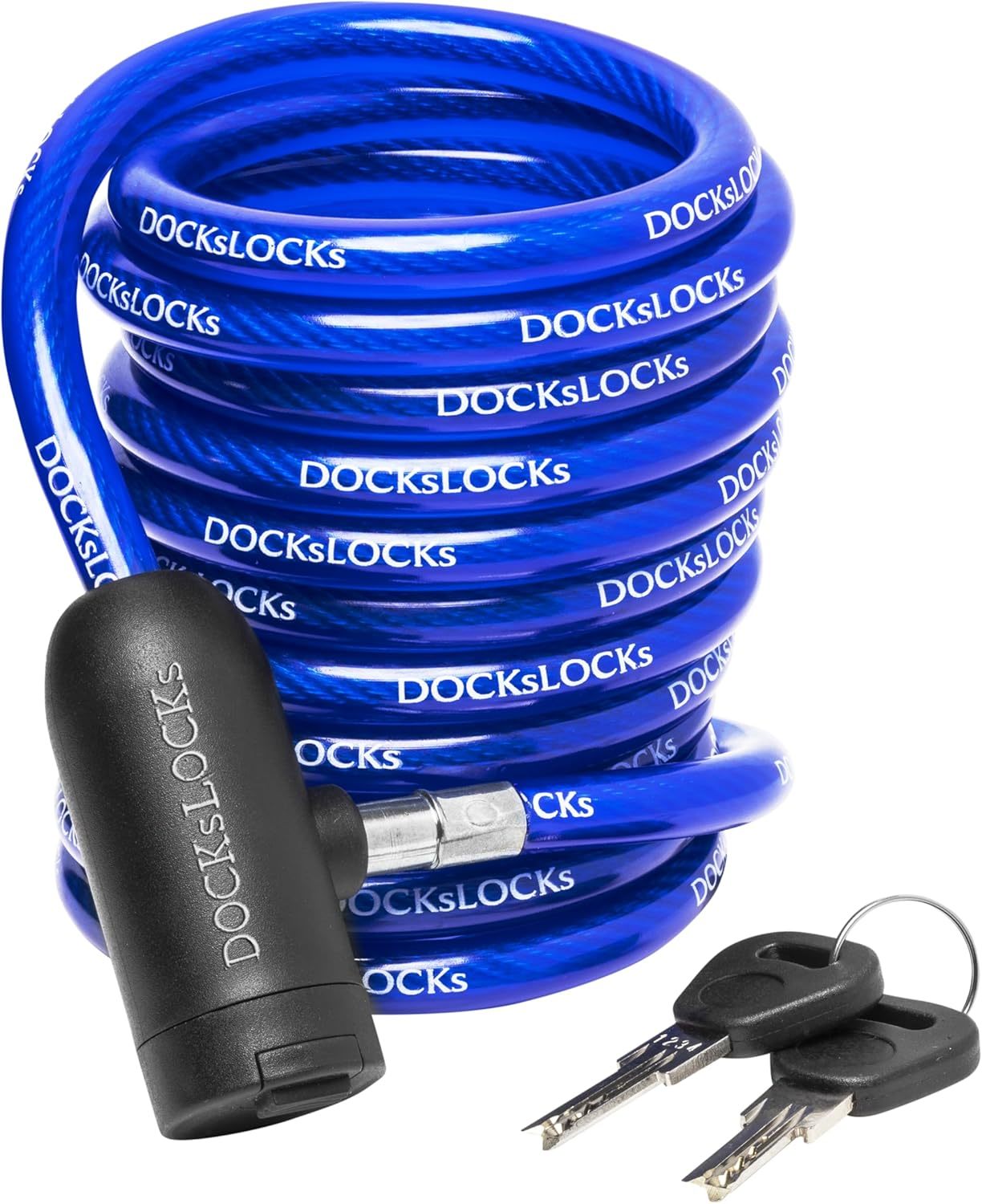 Coiled Security Cable With Key Lock (5’, 10’, 15’, 20’ Or 25’ Lengths), - $37.94