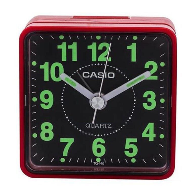 Casio- Tq-140-7Ef Beep Alarm Clock - Red - $19.35