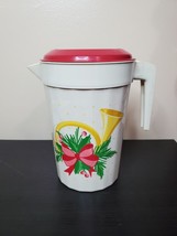 PackerWare Vintage Christmas Plastic Handled Pitcher 1/2 Gallon USA Made... - €5,51 EUR