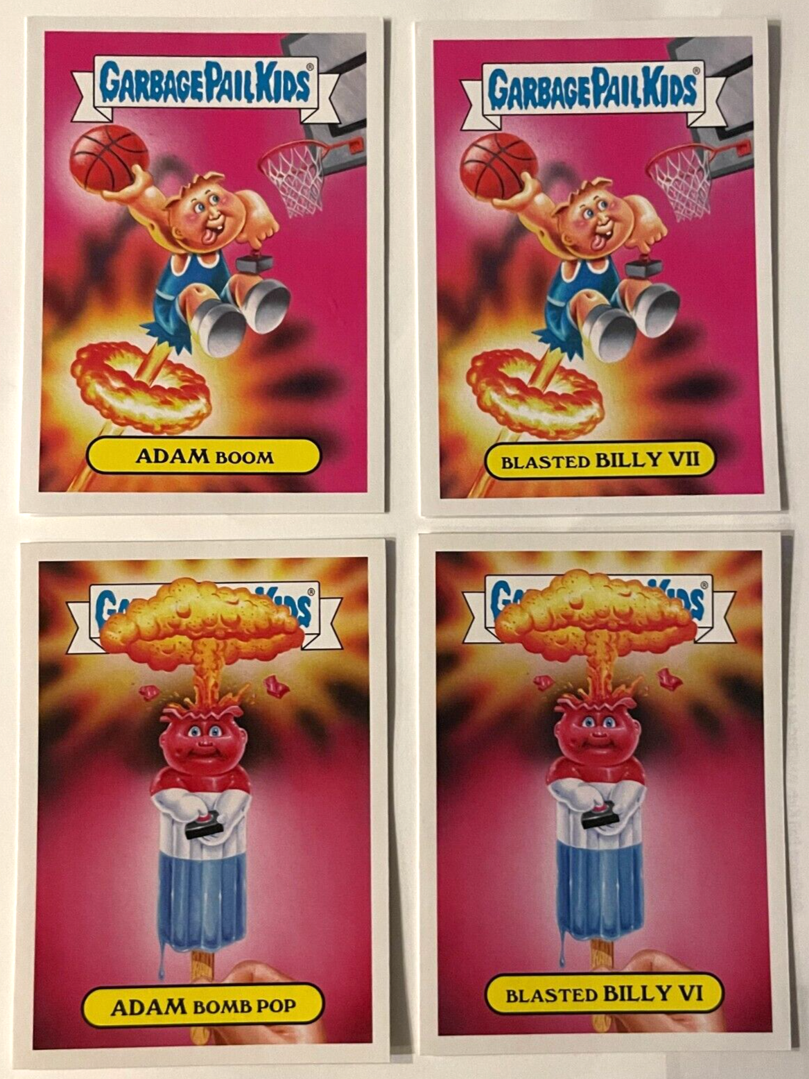 Primary image for 2016 Topps GARBAGE PAIL KIDS American As Apple Pie ADAM BOMB Boom 4-Card Set GPK