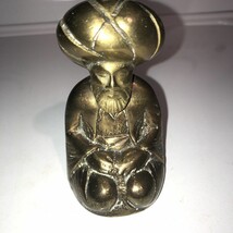 ⭐️ Brass Man Turban Praying Book PEN Vintage Base 60s A5 - $180.08 MXN