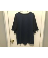 New KORAL Mens Short Sleeve Activewear Top Super Soft Black &amp; Blue SZ Large - $31.67