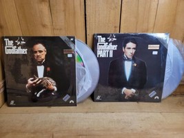2 Laserdiscs 1972 &amp; 1974 The Godfather &amp; THe Godfather Part II Brando Pacino  - £43.68 GBP