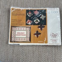 Creative Circle 2160 Holiday Greetings 8” x 10” Counted Cross Stitch Chr... - $7.69