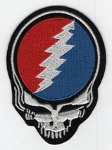 The Grateful Dead Band Steal Your Face Skull Logo Embroidered Patch NEW UNUSED - £1.78 GBP