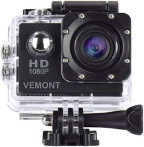 Action Camera 1080P 12MP Sports Camera Full HD 2.0 Inch Action Cam 30m 98ft Unde - £41.81 GBP