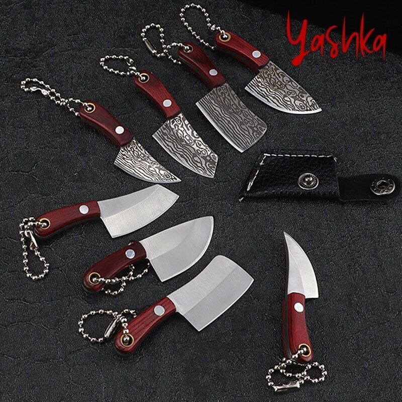 Keychain Knife Mini Hunting Knife Fixed Blade Home Outdoor Tool Pocket K... - $9.89