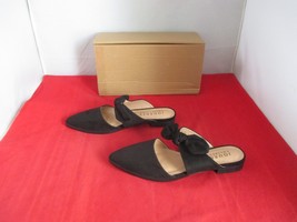 JOURNEE COLLECTION Telulah Bow Slip On Flat Mules $70 US Size 7 N - Blac... - $24.74