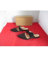 JOURNEE COLLECTION Telulah Bow Slip On Flat Mules $70 US Size 7 N - Blac... - $34.32 CAD