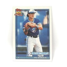 1991 Topps Baseball Card #49 - Pat Borders - Toronto Blue Jays - C - $0.99