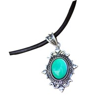 Mood Stone necklace color changing in Antique Sterling Magic - £77.86 GBP