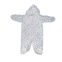 Little Wonders Baby Bunting Animal Print Full Zip One Piece Size 3-6 Months Cat - £10.13 GBP