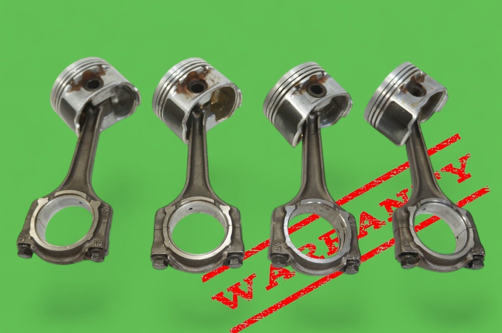 2012-2017 fiat 500 1.4i engine motor piston with connecting rod set of 4 - $320.00