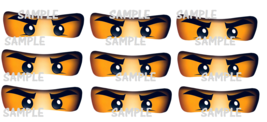 18 PRINTED Ninjago inspired Eyes, Eye Stickers, Party Supplies,masks,dec... - £9.55 GBP