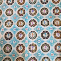 Timeless Treasures Cotton Quilt Fabric 36&quot;x45&quot; Mermaid Medallion Sea Serenade - £6.28 GBP