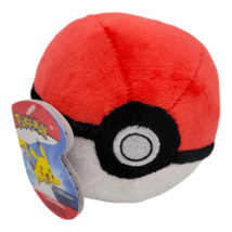 Pokemon Plush Poke Ball by Wicked Cool Toys Soft Collectible Plush Toy Item - £13.56 GBP