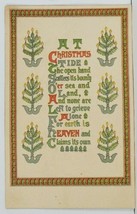 At Christmas Tide The Open Hand Scatters its Bounty Poem, E Nister Postcard O11 - £13.54 GBP