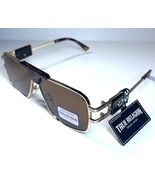 NEW TRUE RELIGION Gold Classic Unisex Designer TRM1826 Sunglasses + Case - $45.99