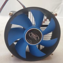 DEEPCOOL 100mm CPU Blue Fan with Heatsink Cooler for Intel LGA - $4.95