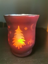 Giftcraft Christmas Theme Red Candle Holder - $5.99