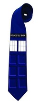 Doctor Who Tardis Police Box Image Polyester Necktie Cosplay New Unworn - £9.95 GBP