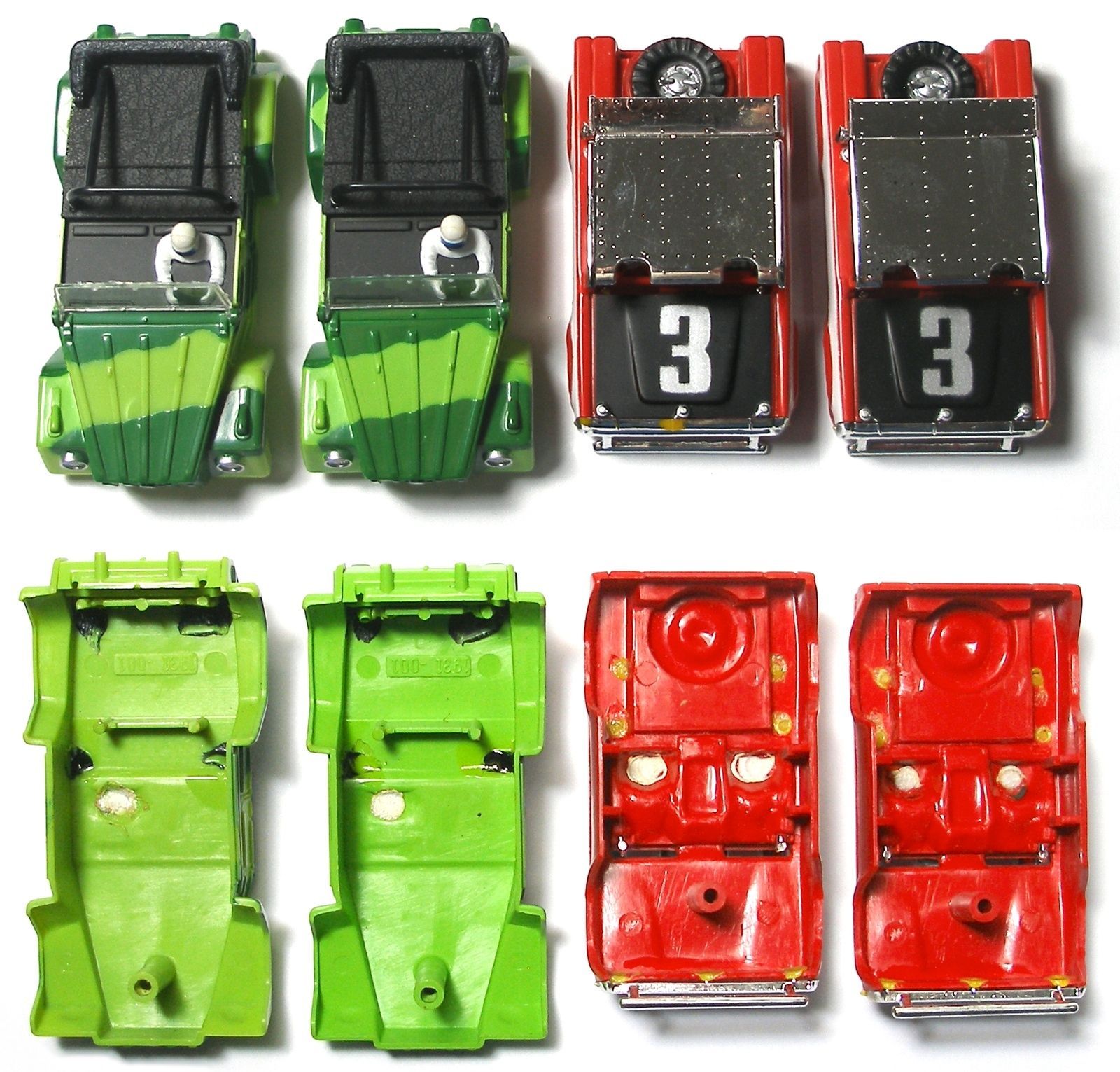 AURORA TOMY AFX 12 1/8 CURVES ~ 4 PC ~ NO BAD TABS ~ CLEAN & RACE