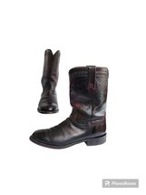 Lucheese 2000 Men boots T001202 Cherry Cordovan(?) Roper Cowboy Boots 9EE - $123.75