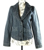 Cabi Jeans Lucy Flattering Stretch Denim Fitted Jean Casual Jacket Blazer Size S - £18.56 GBP
