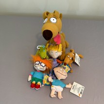 Nickelodeon Rugrats LOT Plush Spike Tommy Angelica Chuckie Reptar Applau... - $47.49