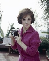 Gina Lollobrigida early 1960&#39;s taking photographs with her camera 24x36 poster - $29.99