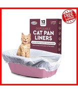 Large Elastic Cat Litter Box Liners - 12 Count Waterproof and Tear-Resis... - $28.70