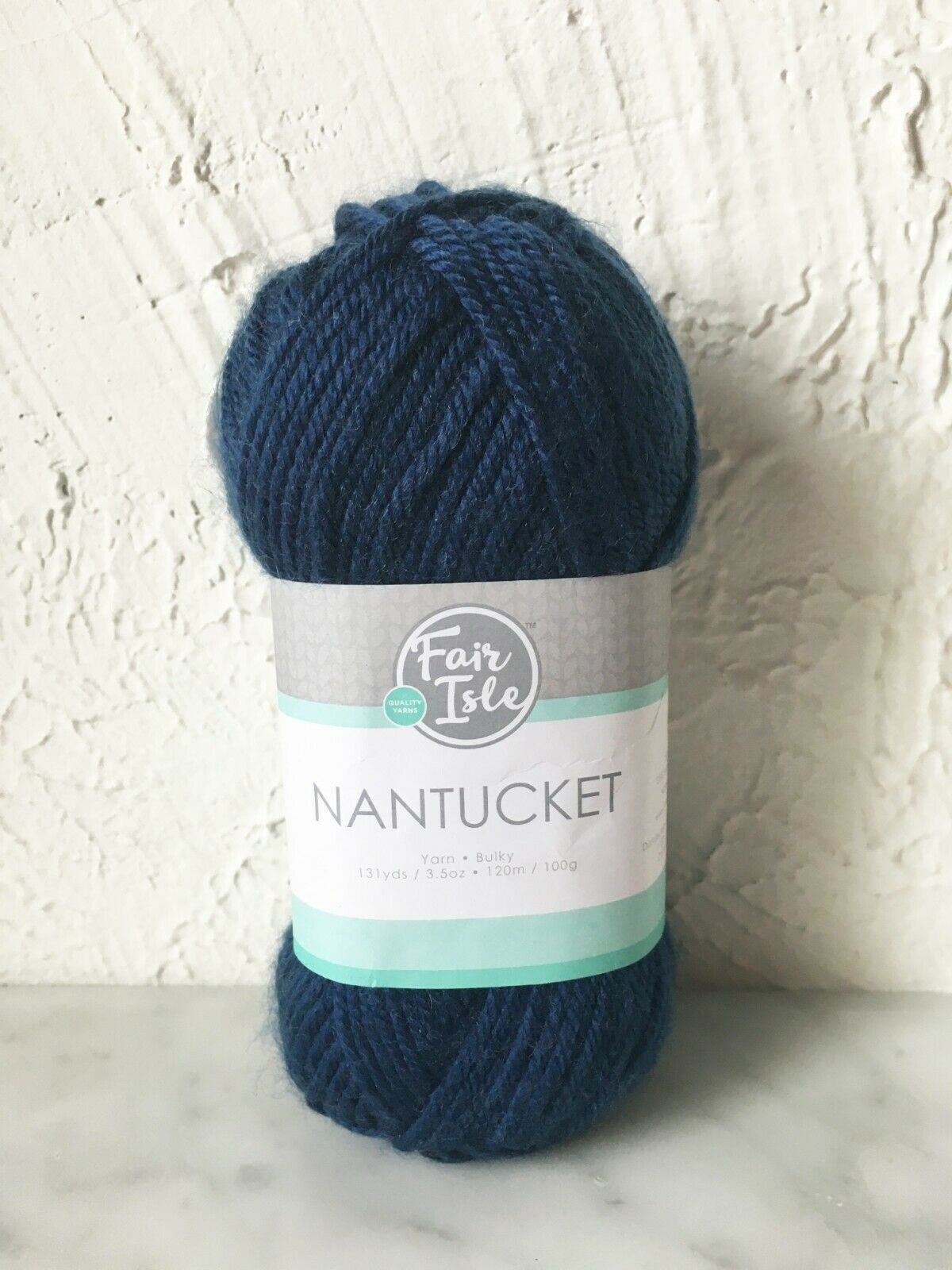 Primary image for Fair Isle Nantucket Acrylic Superwash Wool Bulky Yarn - 1 Skein Indigo #364