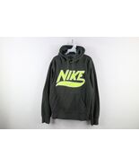 Vtg Nike Mens Medium Travis Scott Center Swoosh Felt Letter Hoodie Olive... - $1,825.34 MXN