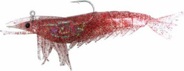 Almost Alive Lures Artificial Soft Plastic Shrimp Bait Lure 6&quot; Red Rigge... - $9.49