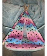 Justice Pet Shop Multi-Color &amp; Gold Dots Flip Tent Tepee for Stuffed Ani... - $16.49