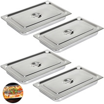 VEVOR 4 Pack Steam Table Pans 20.9 x 12.8 x 3.9 Inch Deep Steam Table Pa... - €43,82 EUR