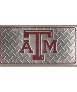 Texas A&amp;M Aggies Metal Car Tag Automobile Diamond Plate License New Free... - $12.37