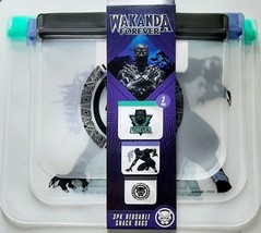 Marvel Black Panther Wakanda Forever 3 Pack Reusable Snack Bags - $15.00