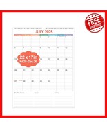 Large 2025-2026 Monthly Wall Planner: Colorful &amp; Easy Organizing Solution - $36.62