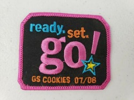 Girl Scouts 2007-2008 Ready Set Go Patch 07/08 Cookie Sales Selling Incenctive - £4.73 GBP
