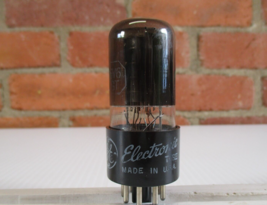 GE 6V6GT Vacuum Tube Smoked Glass Gray Plate TV-7 Tested @ NOS - £11.59 GBP