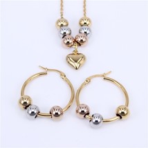 MGUB New stainless steel beads (earrings necklace) manual suit 4 options Earring - £18.47 GBP