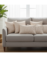 SOGA 6PC Pillowcase Set – 4x 45cm &amp;  30x50cm Dezi Cream Geometric Cushio... - $84.90