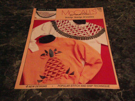 McCalls Creates Snip Snip Fruits #14198 Fabric Craft - $2.99