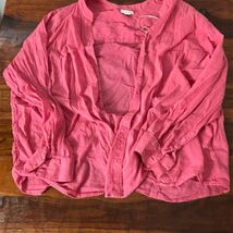 Liz Claiborne Women's Plus 3X Pink Blouse - $11.09