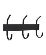 3-Hook Wrought Iron Coat Rack - £30.85 GBP