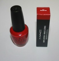 MAC Matte Lipstick Rouge A Levres 612 Russian Red + OPI Nailpolish RED Lot Of 2  - £14.63 GBP